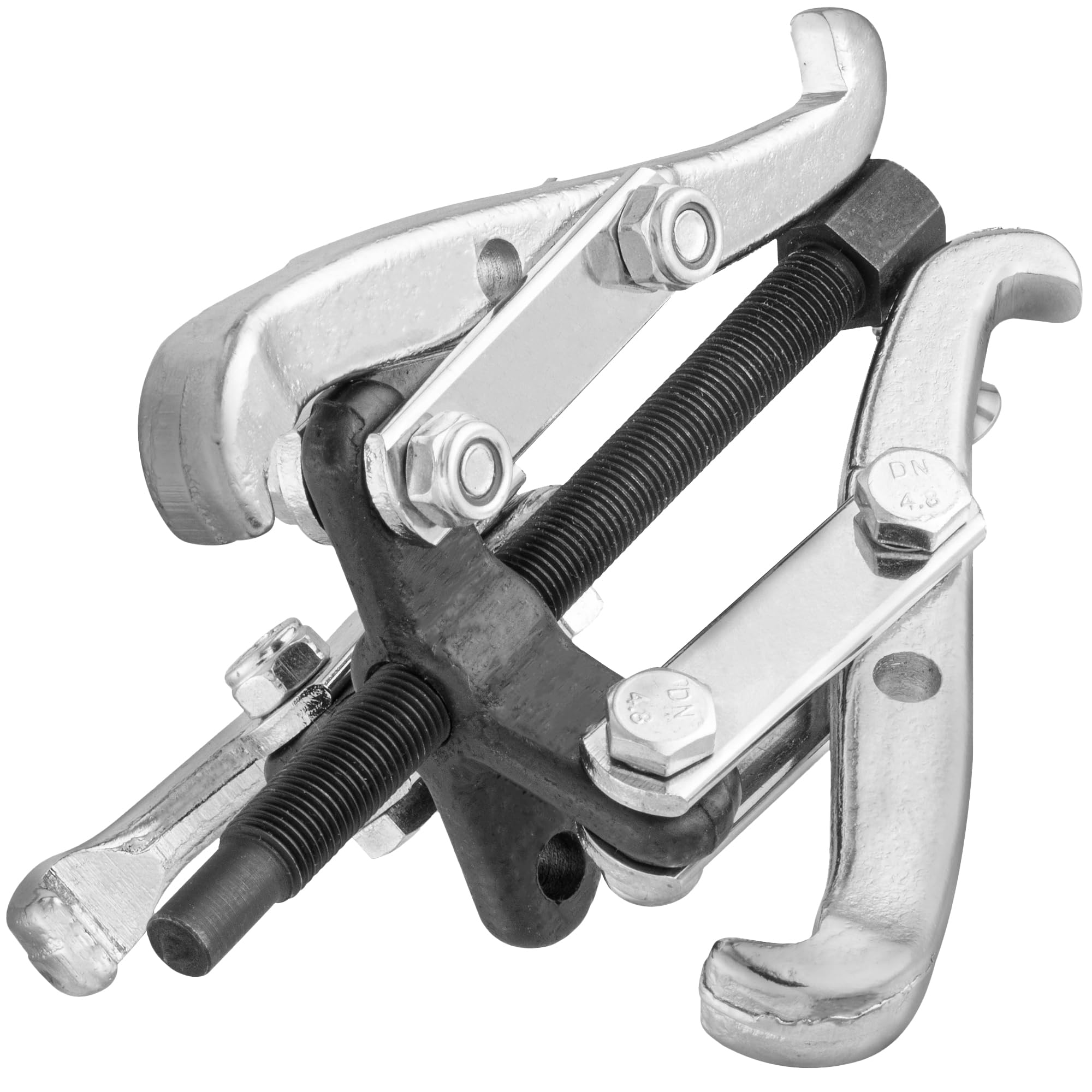 3-Jaw Gear Puller - Heavy-Duty Bearing Removal Tool for Pulley, Flywheel, Steering Wheel & Brake Disc - CR-V Steel Extractor w/Reversible Jaws for Automotive Repairs & Maintenance - by KapStrom