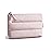 BAGSMART Small Makeup Bag, Puffy Portable Cosmetic Pouch with Charm Zipper, Water-Resistant Travel Organizer for Women (Baby Pink, Small)