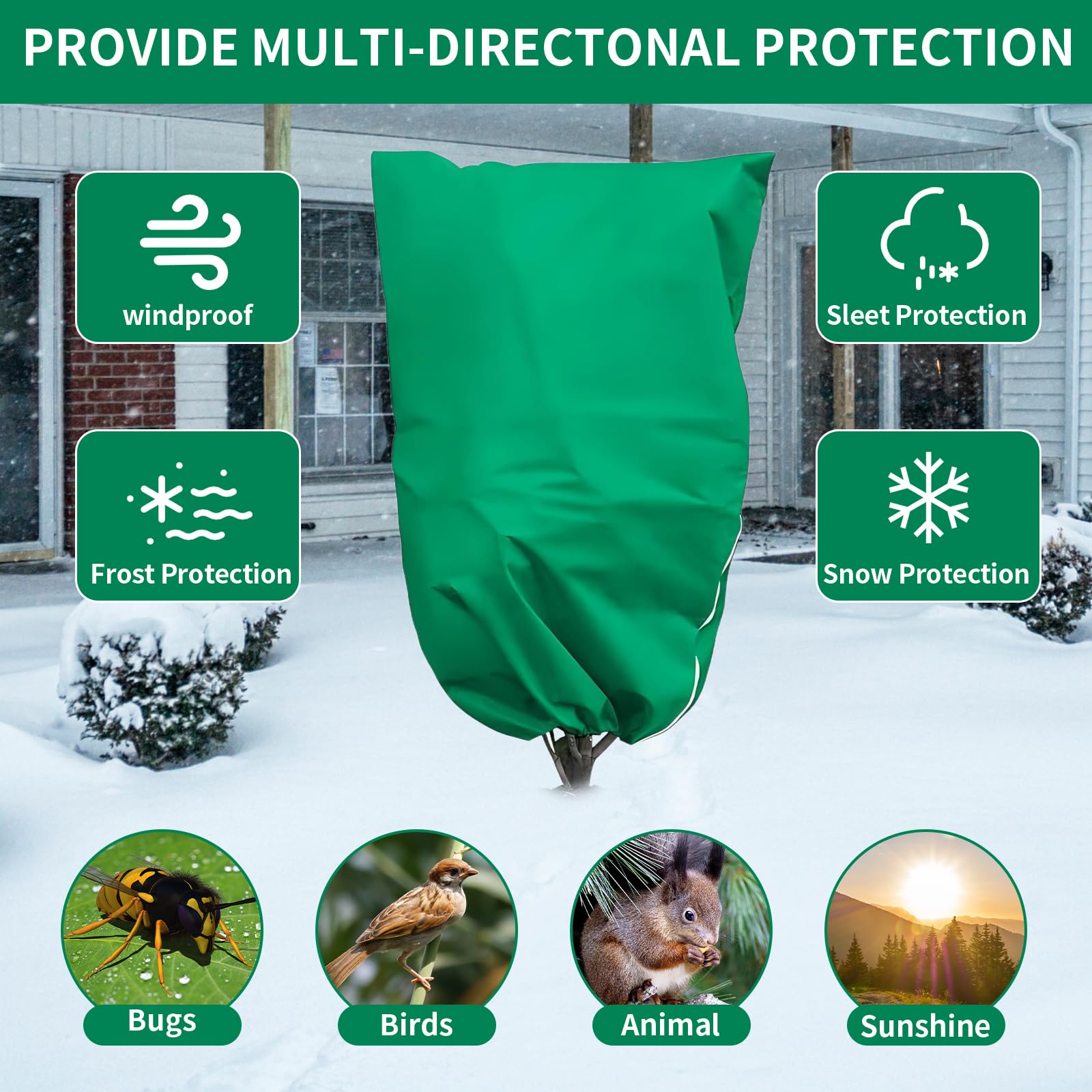 QOPAHI Garden Plant Fleece Frost Protection - Image 4