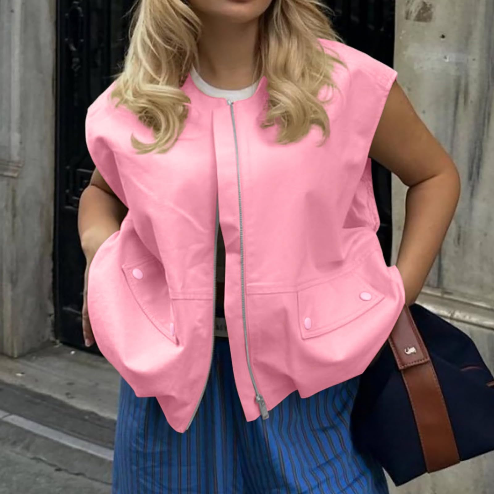 Blusen & Tuniken für Damen,Bluse Damen Elegant Ärmellose T-Shirt V Ausschnitt Crop Tops Shirt Lässig Klamotten Teenager Locker Passform Blusen Longshirt Mit Leggings