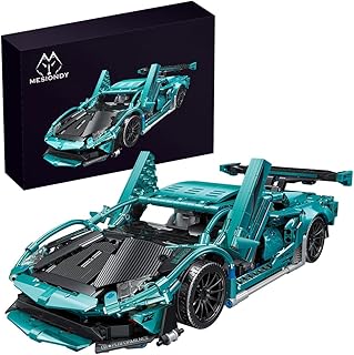 Mesiondy Sports Car Building Blocks Toys Boys or Adults Kits，1:14 MOC Building Set Raceing Car Model,Super Cars for Boys Age 12+ (1488Pcs)