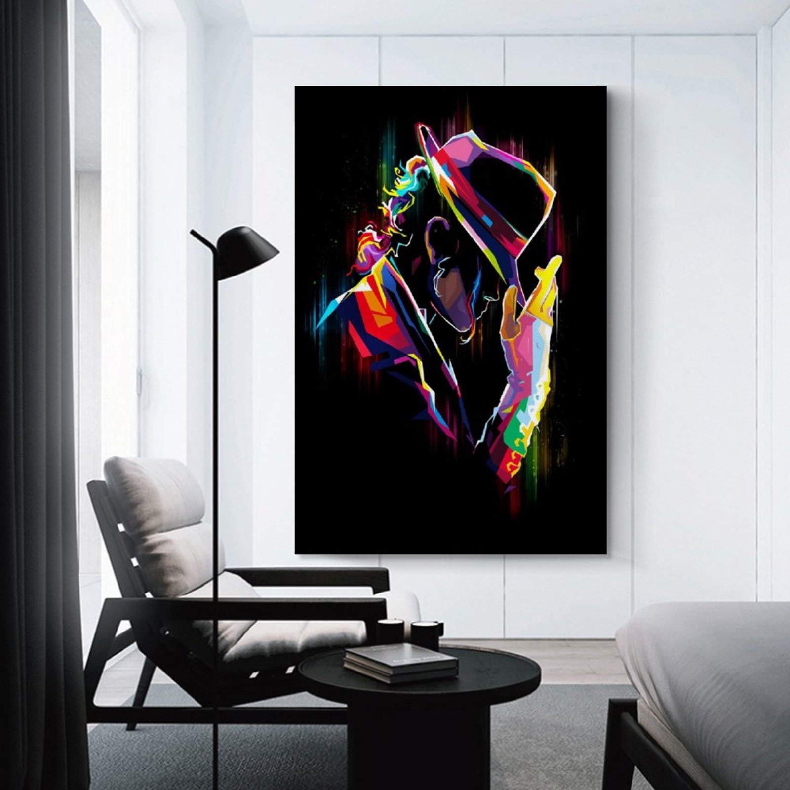 WEILEI The King of Pop Music World Michael Jackson Canvas Art