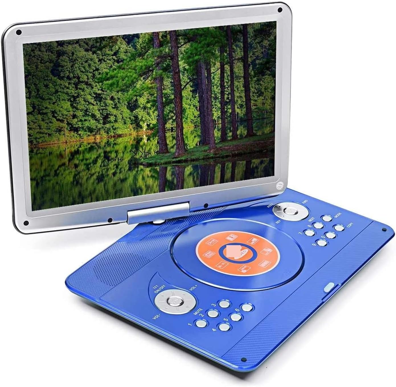 ポータブルdvdプレーヤー 17.9型 14インチ超大画面 内蔵ダブルスピーカー