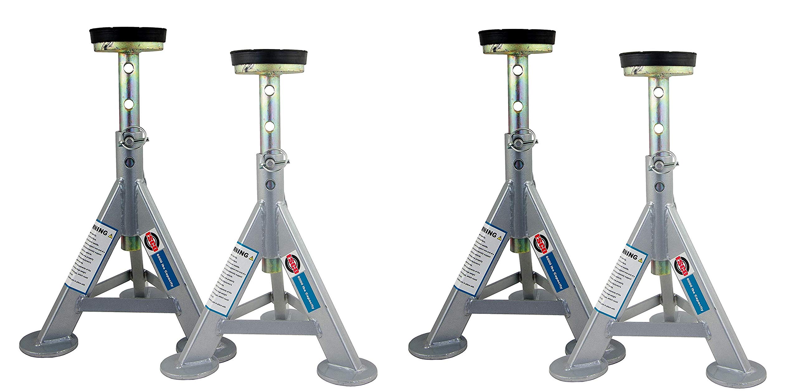 ESCO 10498 Jack Stands, 3 Ton Capacity, Pair of 2 Stands (2 X Pack of 2)