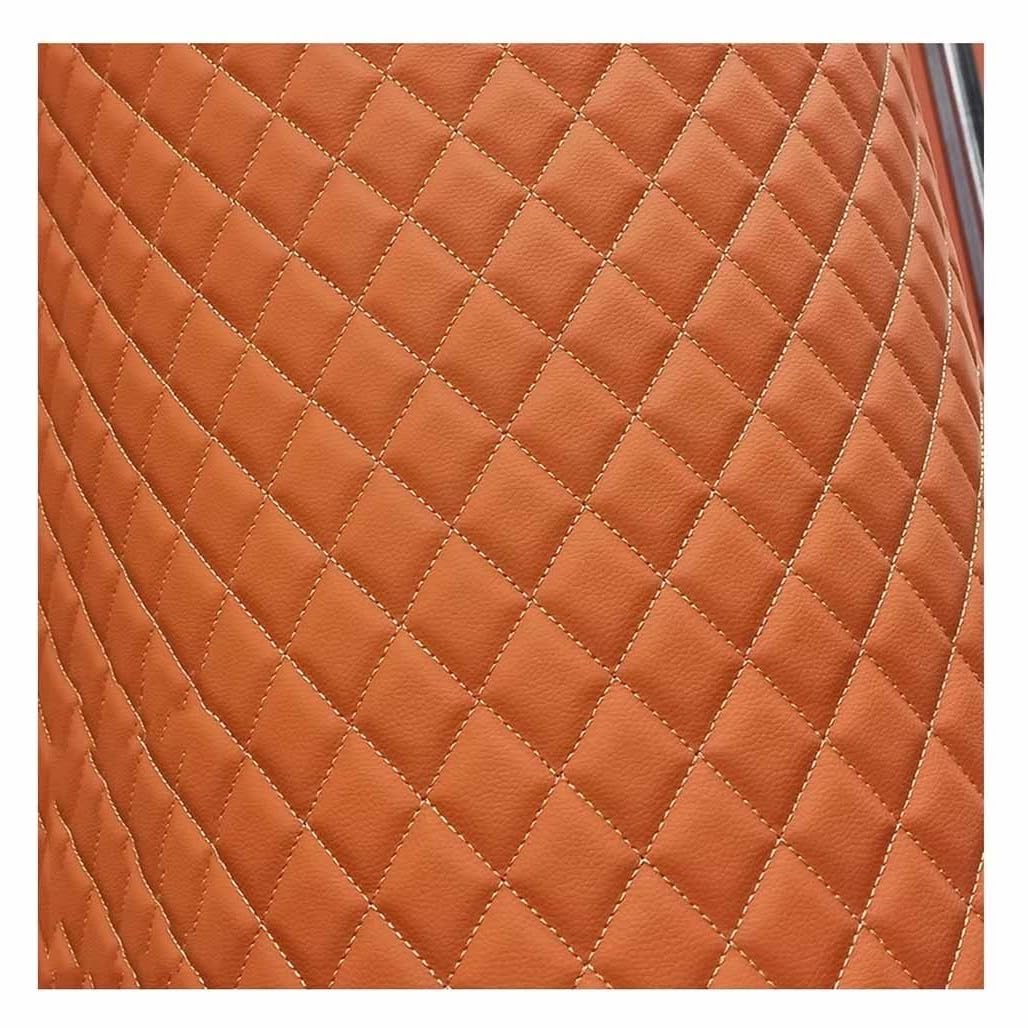 Tessuto Ecopelle Trapuntata PVC - Bianco, 1.6m X Larghezza, 3mm Spessore Per Fai-da-te, Auto E Arredamento