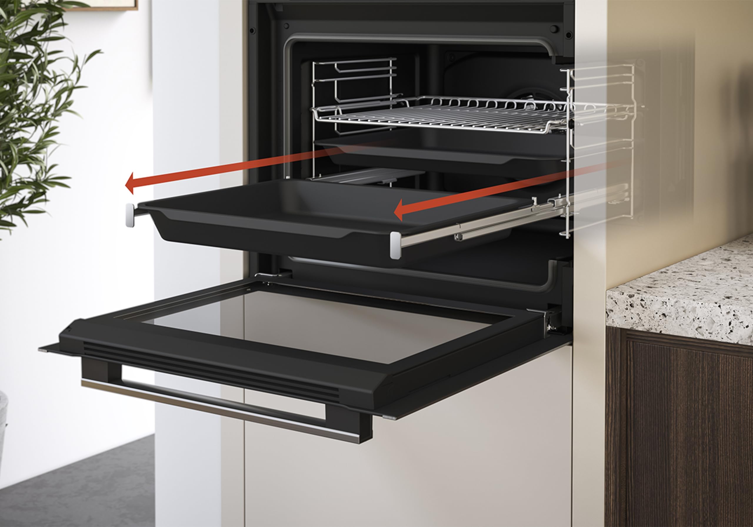 Beko BBIM17300BMPEF b300 Einbaubackofen, 72 l, Multifunktionsofen, Pyrolyse, Schwarz