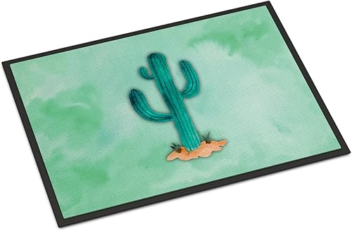 Miniatura 1 de Caroline's Treasures BB7369MAT - Tapete con diseño de cactus occidental, de 18 x 27 pulgadas, para interiores y exteriores, para entrada,