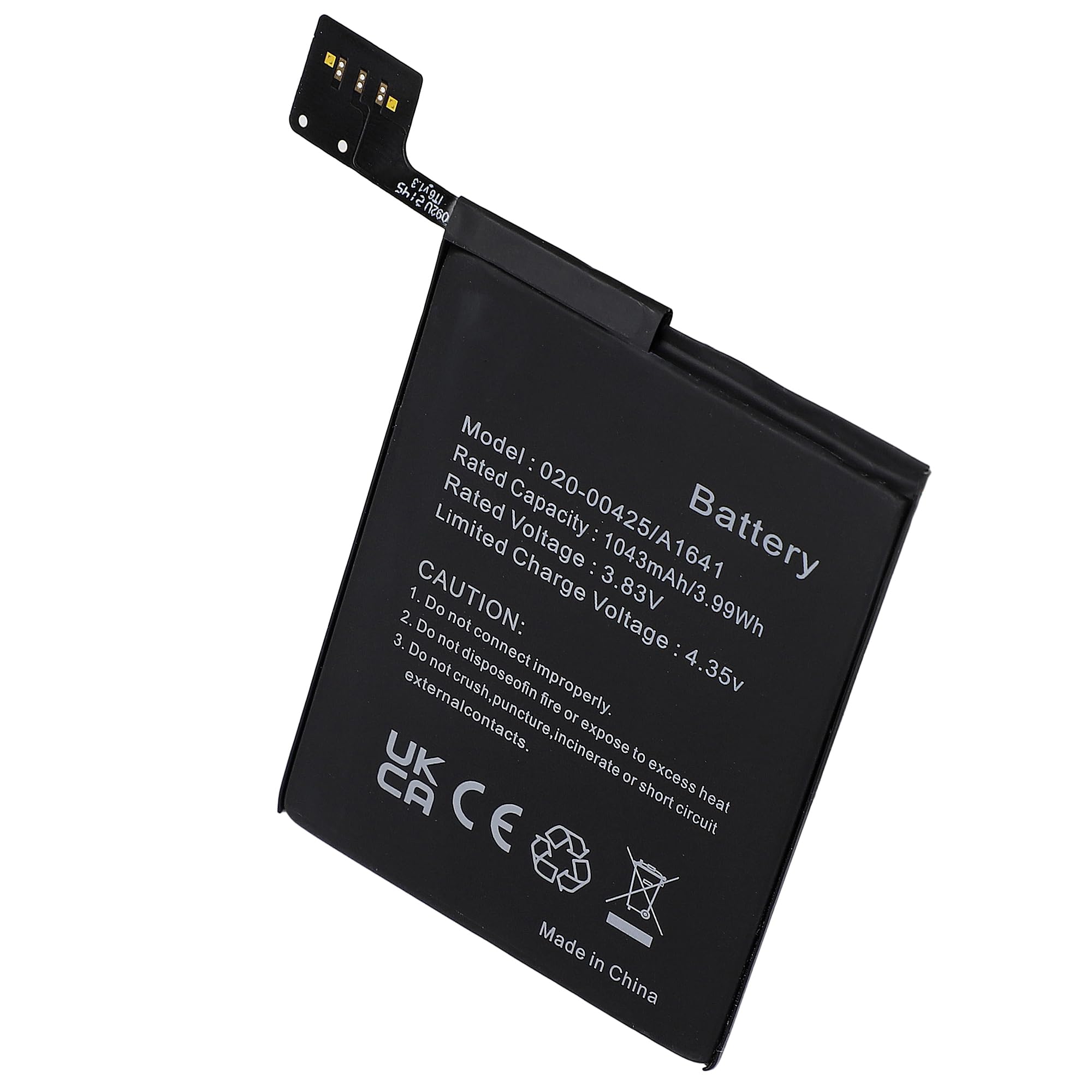 1043mAh 3.83V A1641 A1574 Akku für iPod Touch 6th Generation für iPod 7.1 | 020-00425 Lithium-Polymer Akku mit Werkzeugkasten