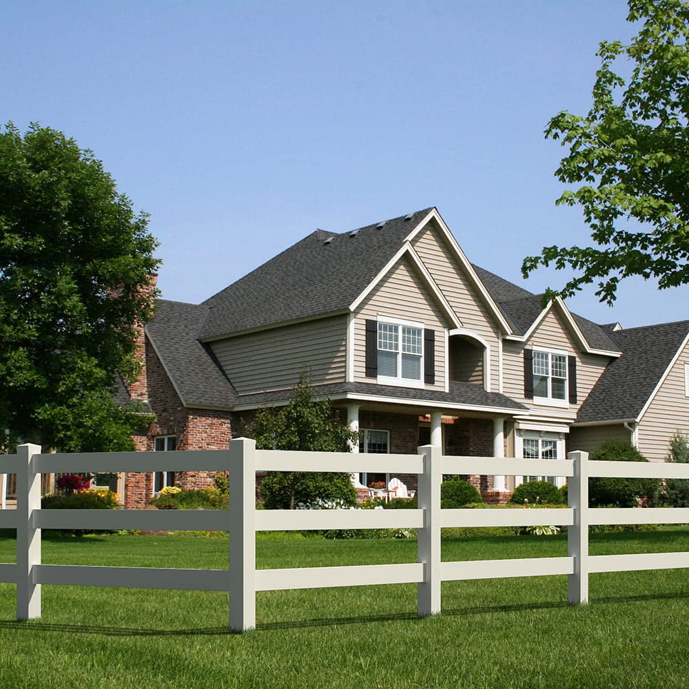 Vinyl 3rail Ranch Rail Split Rail Fence Fence Rail Fence 400 Ft