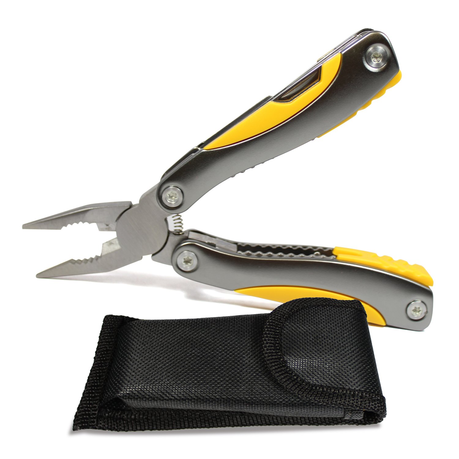 Multitool Pliers - 14-in-1 Stainless Steel Multi Tool Pocket Knife with Screwdriver, Bottle Opener, Wire Cutter, and Saw - Portable Survival Gear for Camping, Hiking, Emergency, and DIY