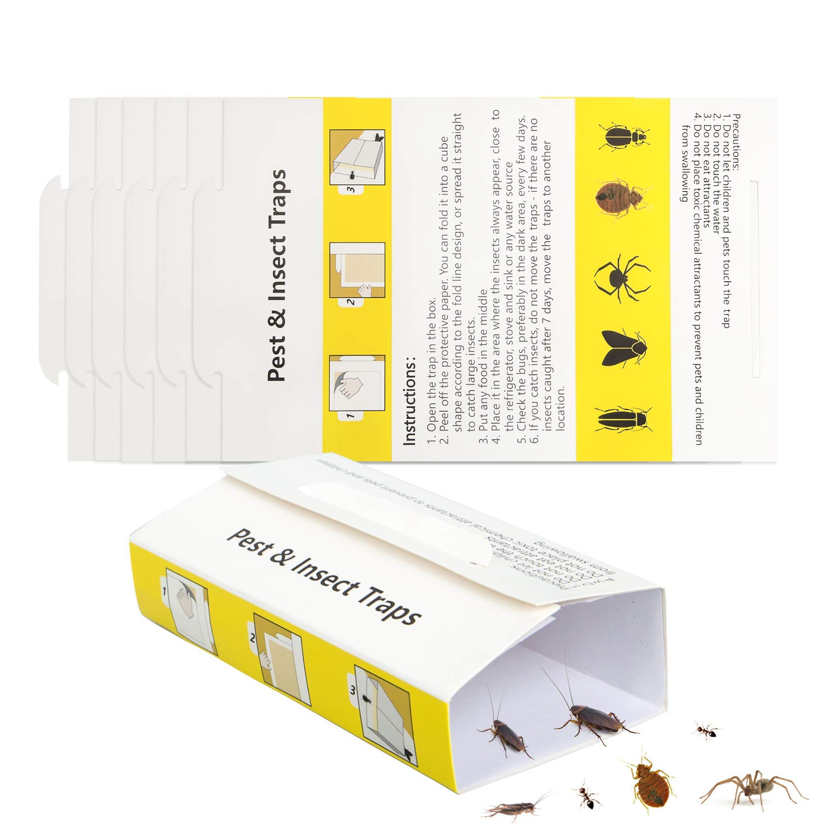 Buy 12 Pack Roach Trap, Cockroach Killer Indoor Home Roach Killer