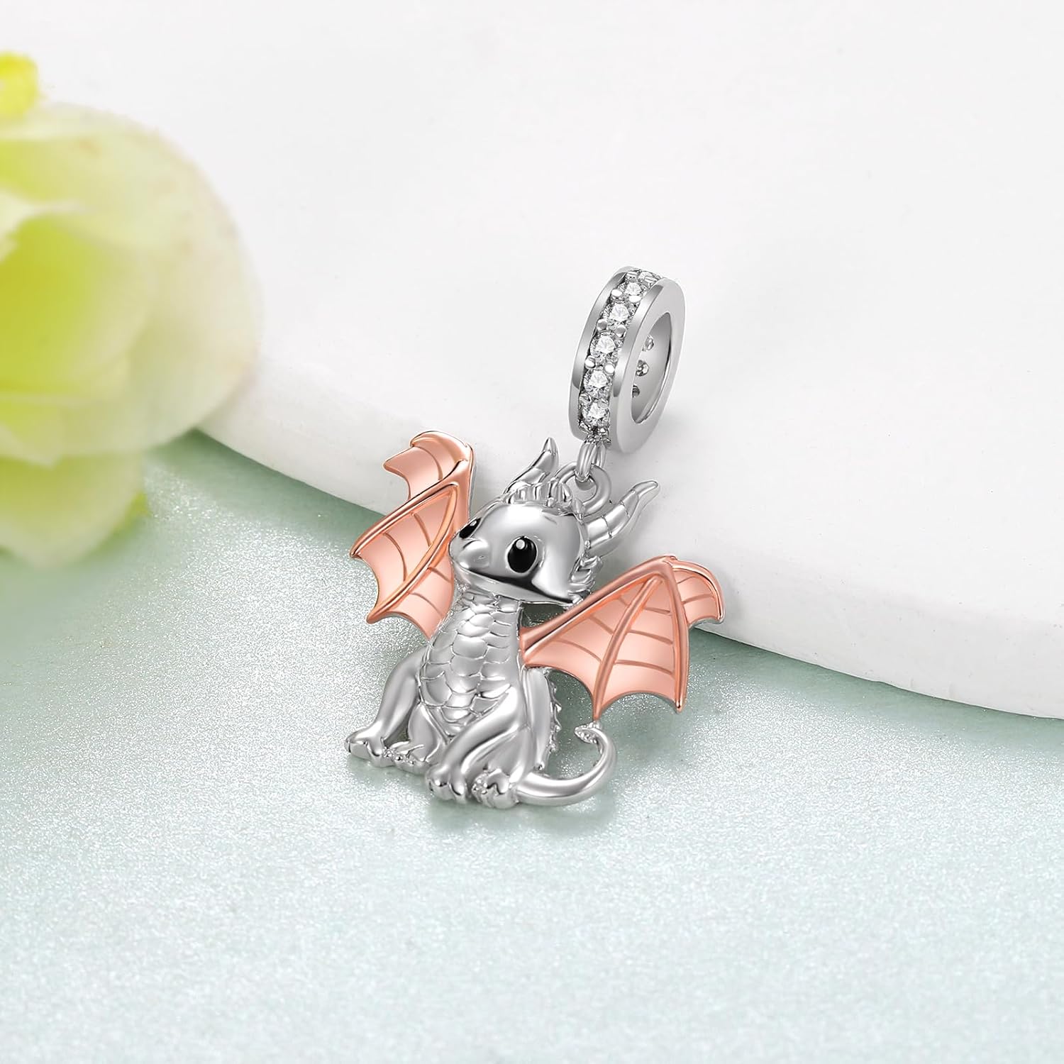 Cute Animals Charms 925 Sterling Silver Highland Cow/Dragon/Axolotl/Raccoon/Whale/Turtle/Cardinal/Hummingbird Charms for Bracelets for Women Cute Animal Charm Beads for Jewelry Making - Image 2