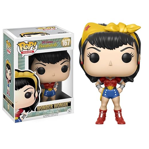 Funko Pop Heroes: Dc Bombshell Wonder Woman Toy Figures (Styles May Vary)