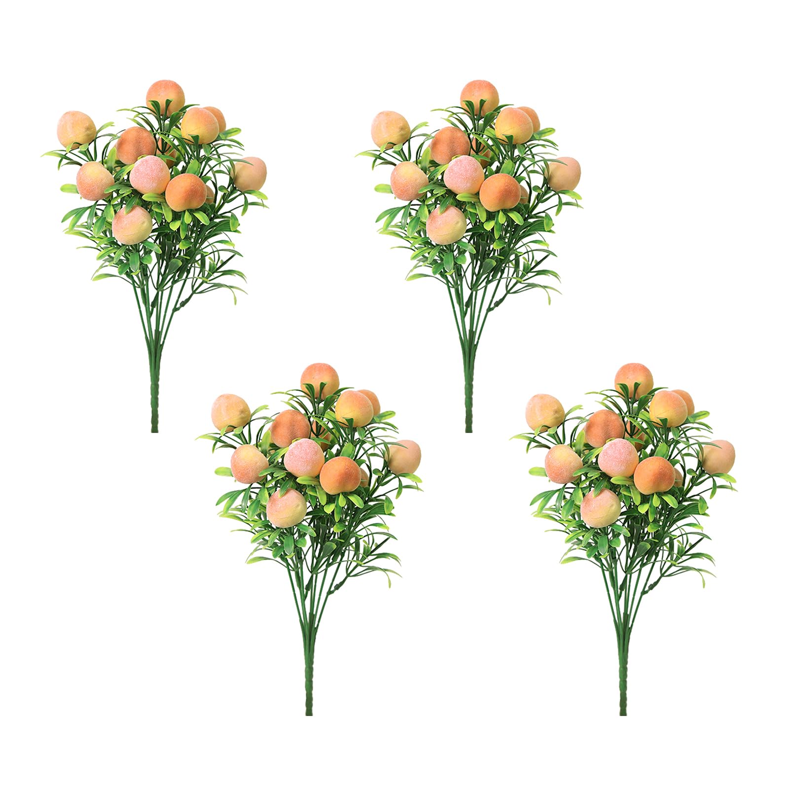 Buxuaaaa 4 Stems Artificial Fruit Florals Arrangements for Home Decoration Realistic Realistic Foam Flowers Artificial Fruit Flower Arrangement Flower Home Decoration Wedding Party Plant Foam