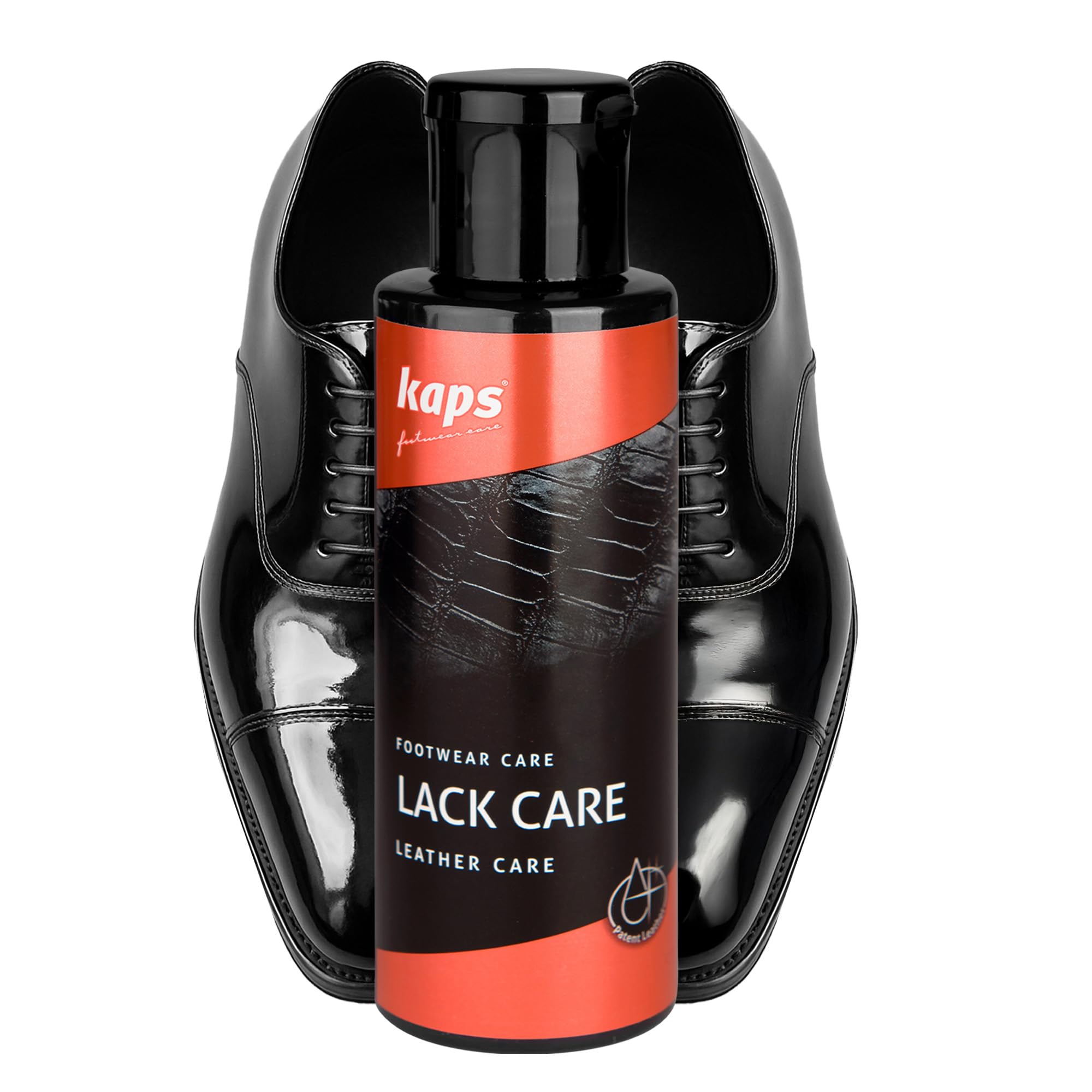 Kaps Lack Care - Pasta Do Skór Lakierowanych, Skór z Gadów i Materiałów Syntetycznych, Zapobiega Pęknięciom, do Butów i Toreb
