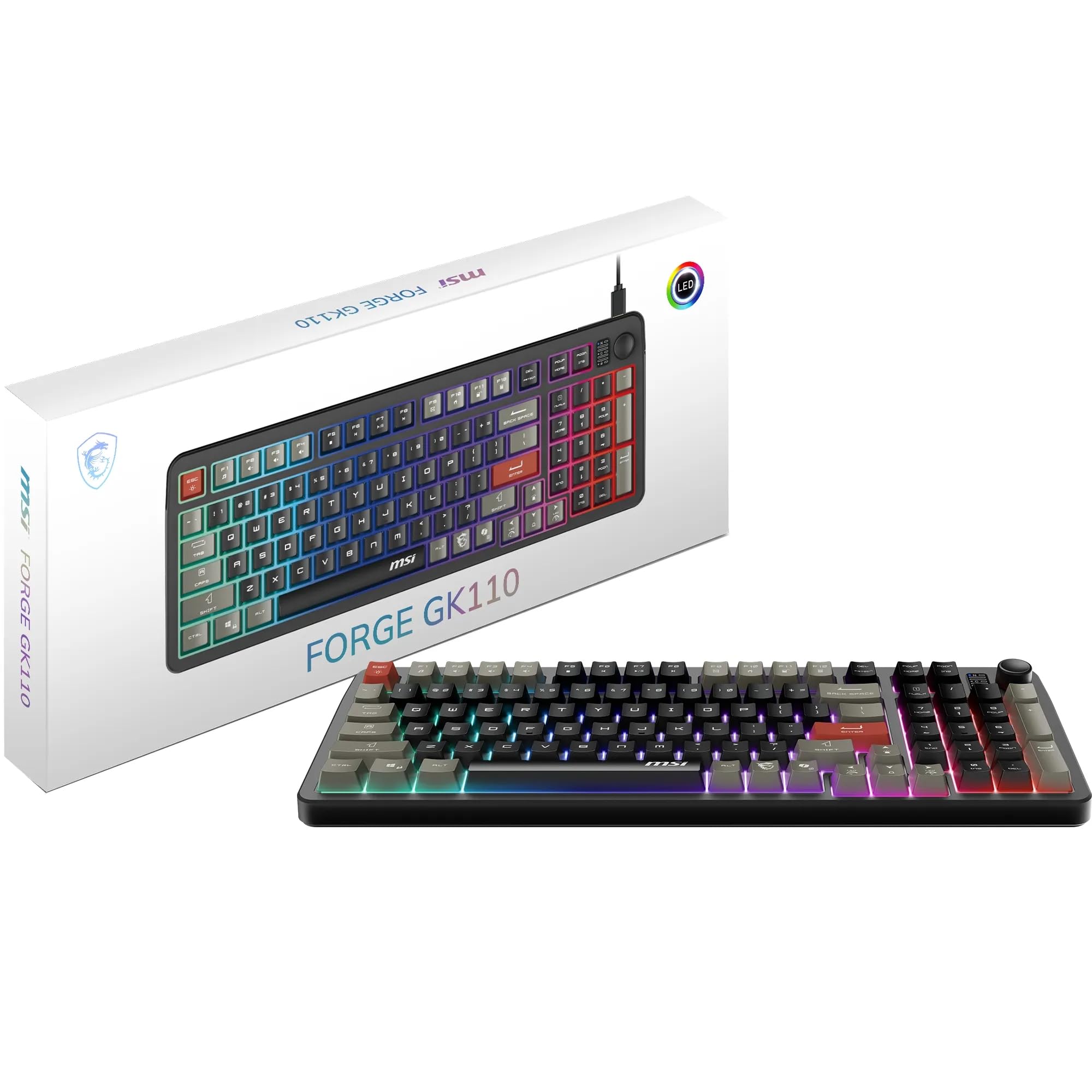 Teclado MSI Forge GK110: Control y Comodidad RGB Total