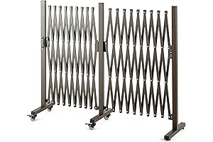 Folding Security Gate - Extendable Fence, Portable Barricade Gate with Max Expansion Size 201"x15.2"x40.6"