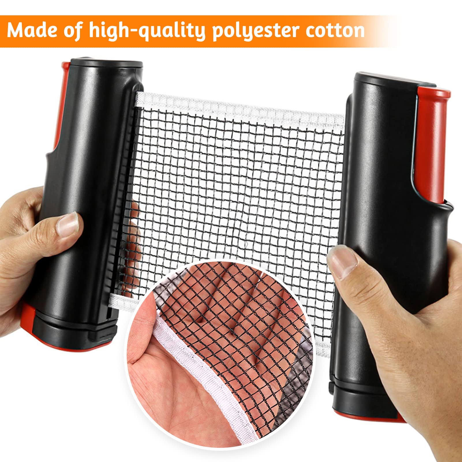 Red de Ping Pong Extensible Portátil para Mesa Familiar