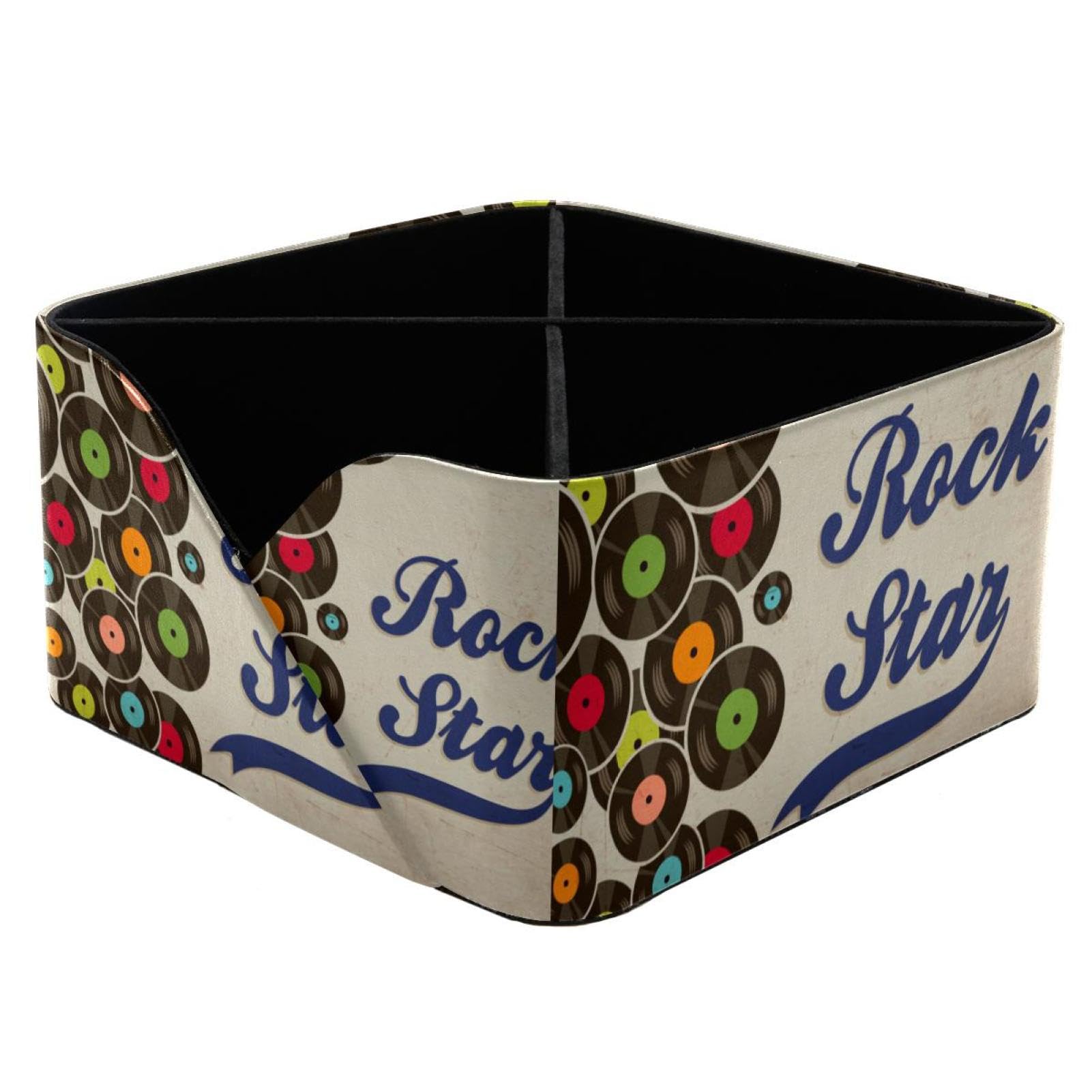Porte-crayons et organiseur de bureau vintage rock records pour éliminer le désordre