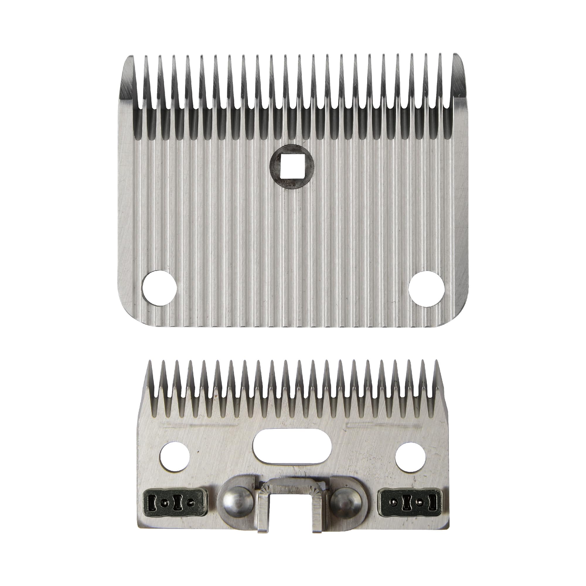 FURZONE Lame di ricambio per tagliacapelli A2 più grandi (grossolane) – 2 lame in 1 set (22 e 24 denti), lame di ricambio per toelettatura cavalli, toelettatura professionale senza stress, lunghezza