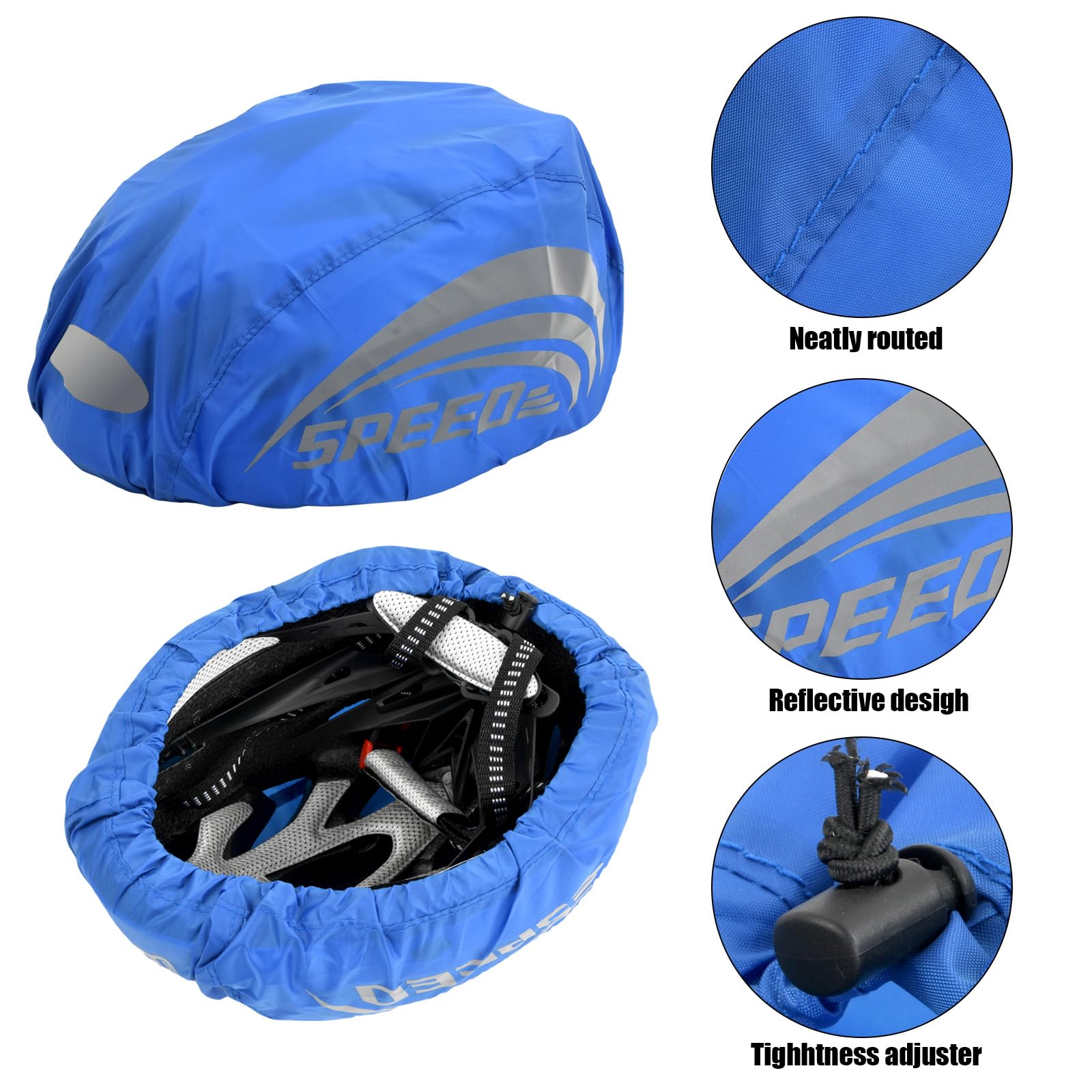 WLDOCA Protecteur de Couverture de Casque de vélo étanche à la Pluie avec Logo réfléchissant étanche à la poussière Haute élasticité équipement de Conduite de vélo de Route,1,A WLDOCA Protecteur de Couverture de Casque de vélo étanche à la Pluie avec Logo réfléchissant étanche à la poussière Haute élasticité équipement de Conduite de vélo de Route,1,A