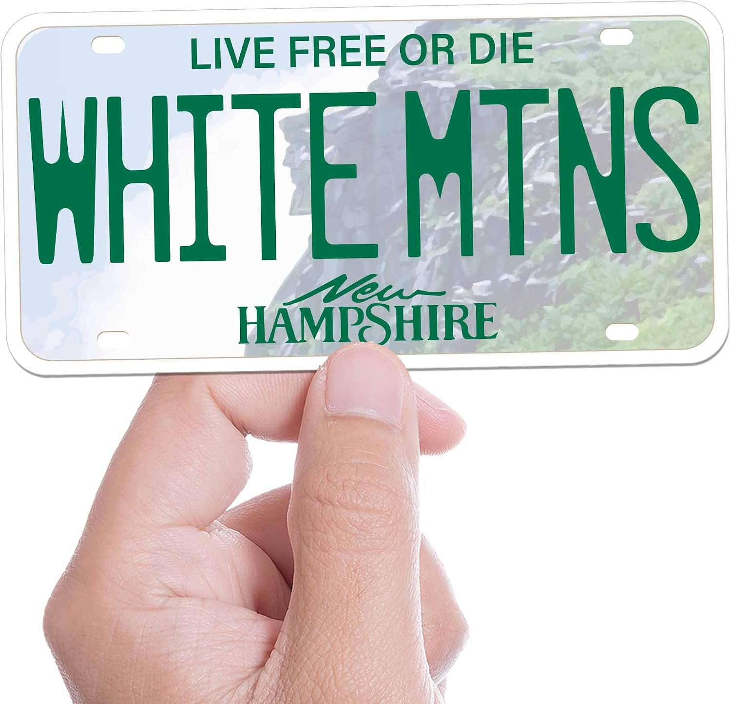 New Hampshire License Plate Stickers, Choose Your NH City Bumper Sticker - New England Decal for Hydroflask (Live Free) image 4