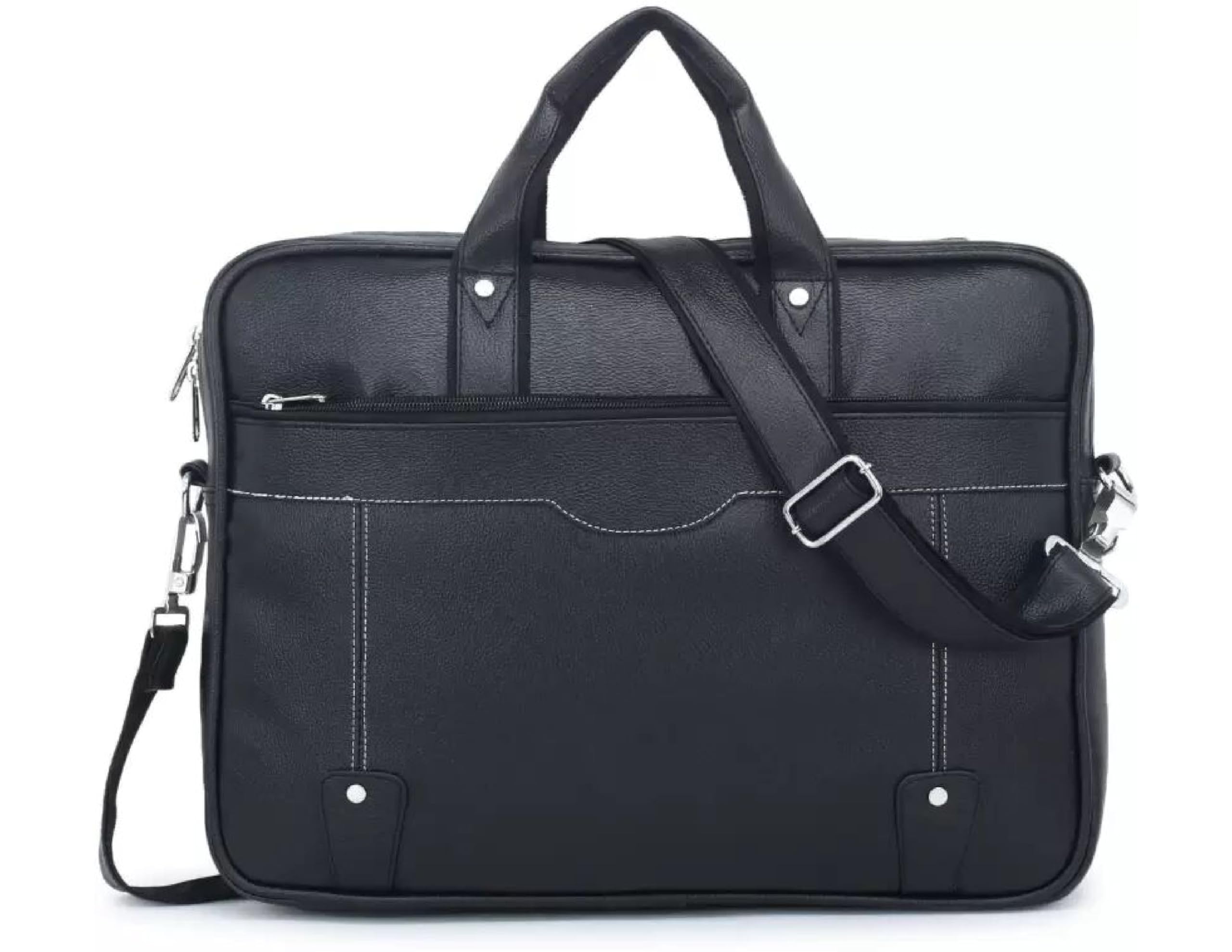 Jairaj Mens womens Brown Synthetic Leather Briefcase Best Laptop Messenger Bag Satchel for Men … (black1) (B0CNRVKJN3) Amazon Price History, Amazon Price Tracker