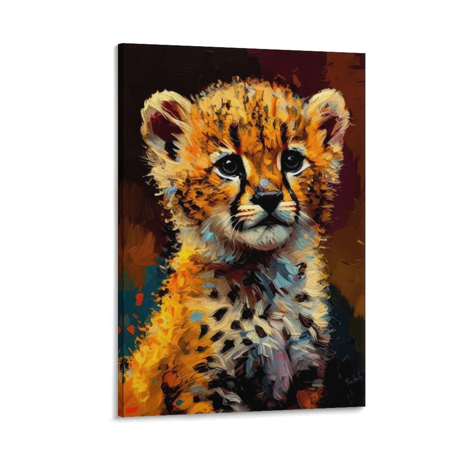 Impression sur toile léopard de qualité supérieure pour bureau - 8