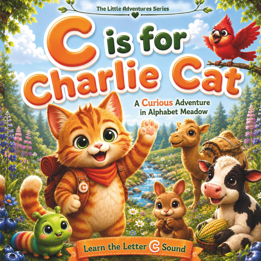 C is for Charlie Cat: A Curious Adventure in Alphabet Meadow: A Fun Alphabet Storybook for Preschool, Kindergarten & Early Readers