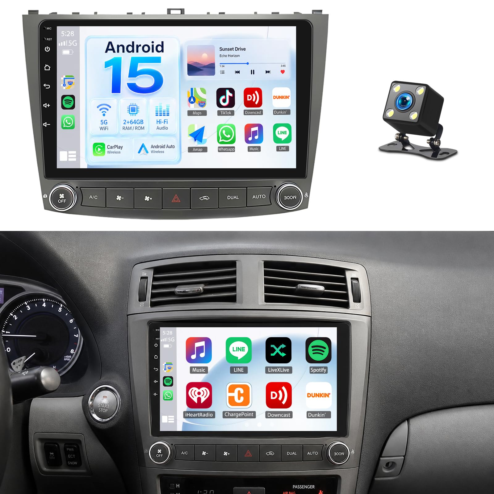 Photo 1 of Vehixkal Car Stereo Receiver for Lexus IS250 (2005-2012)