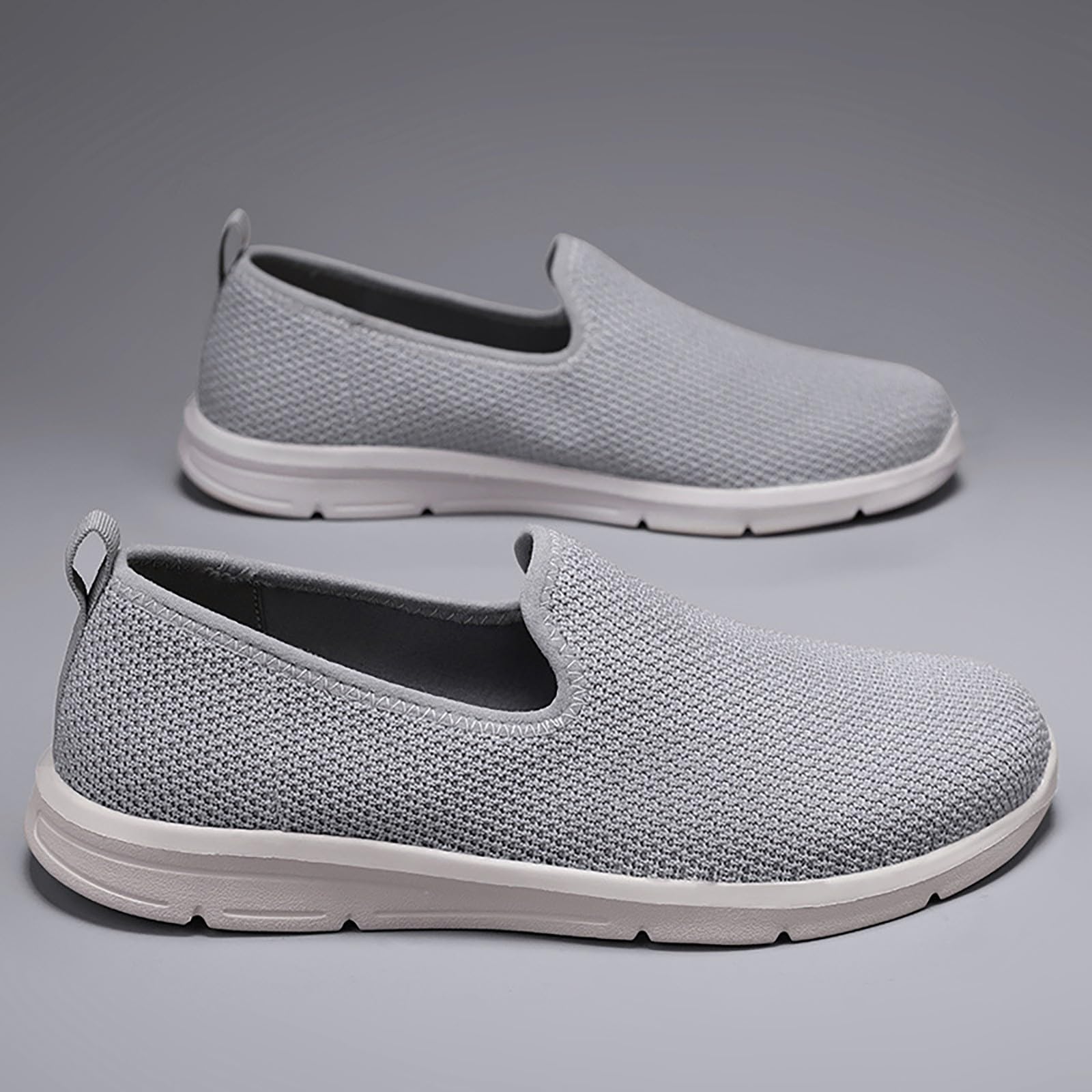 Chaussures de loisirs pour homme - Noir - Chaussures de sport d'extérieur - Maille légère et respirante - Semelle souple - Chaussures de course à pied - Chaussures de randonnée en plein air