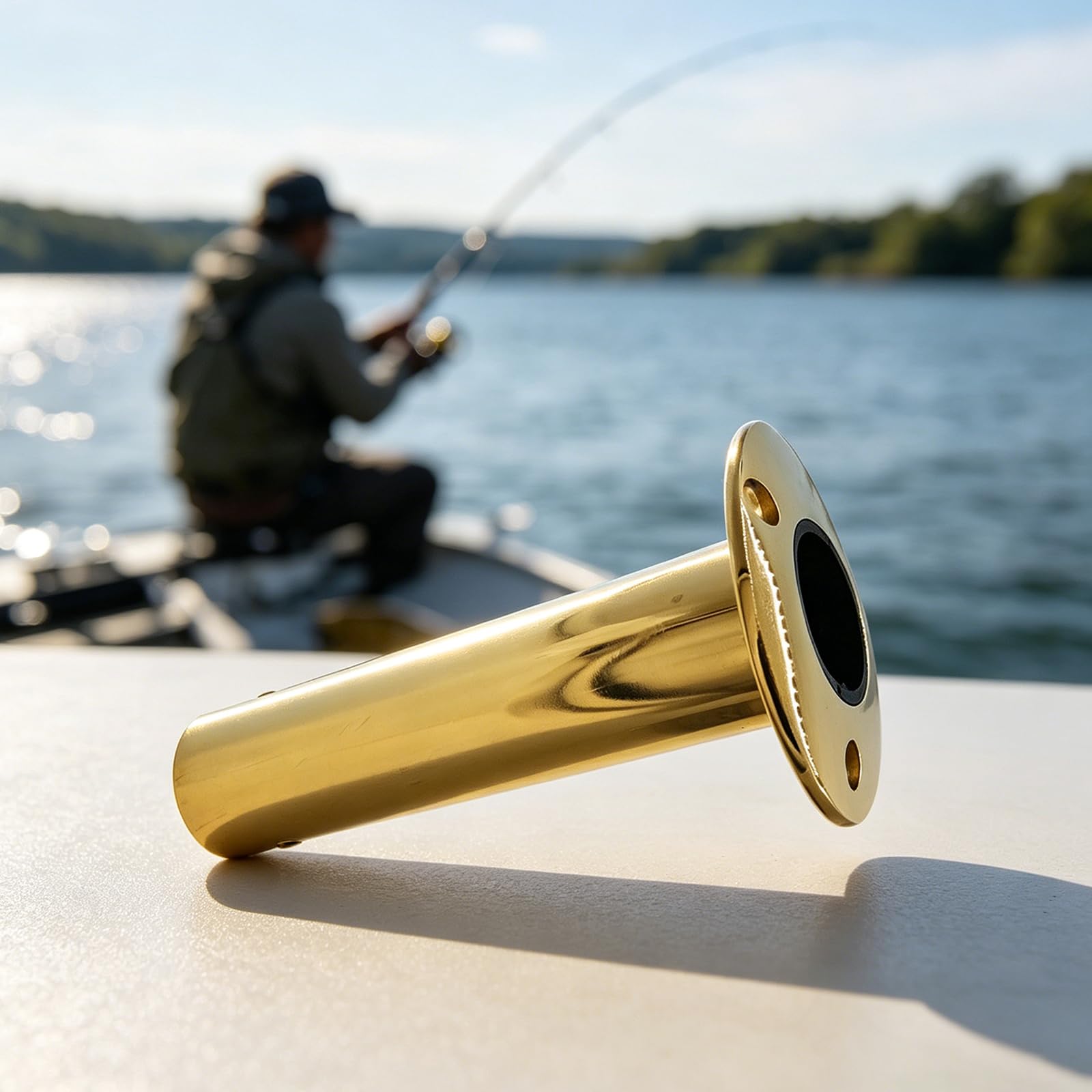 Supporto per canna da pesca resistente alla corrosione per barche | Supporto per canna da pesca in acciaio inossidabile con rivestimento antiruggine con stabilità migliorata