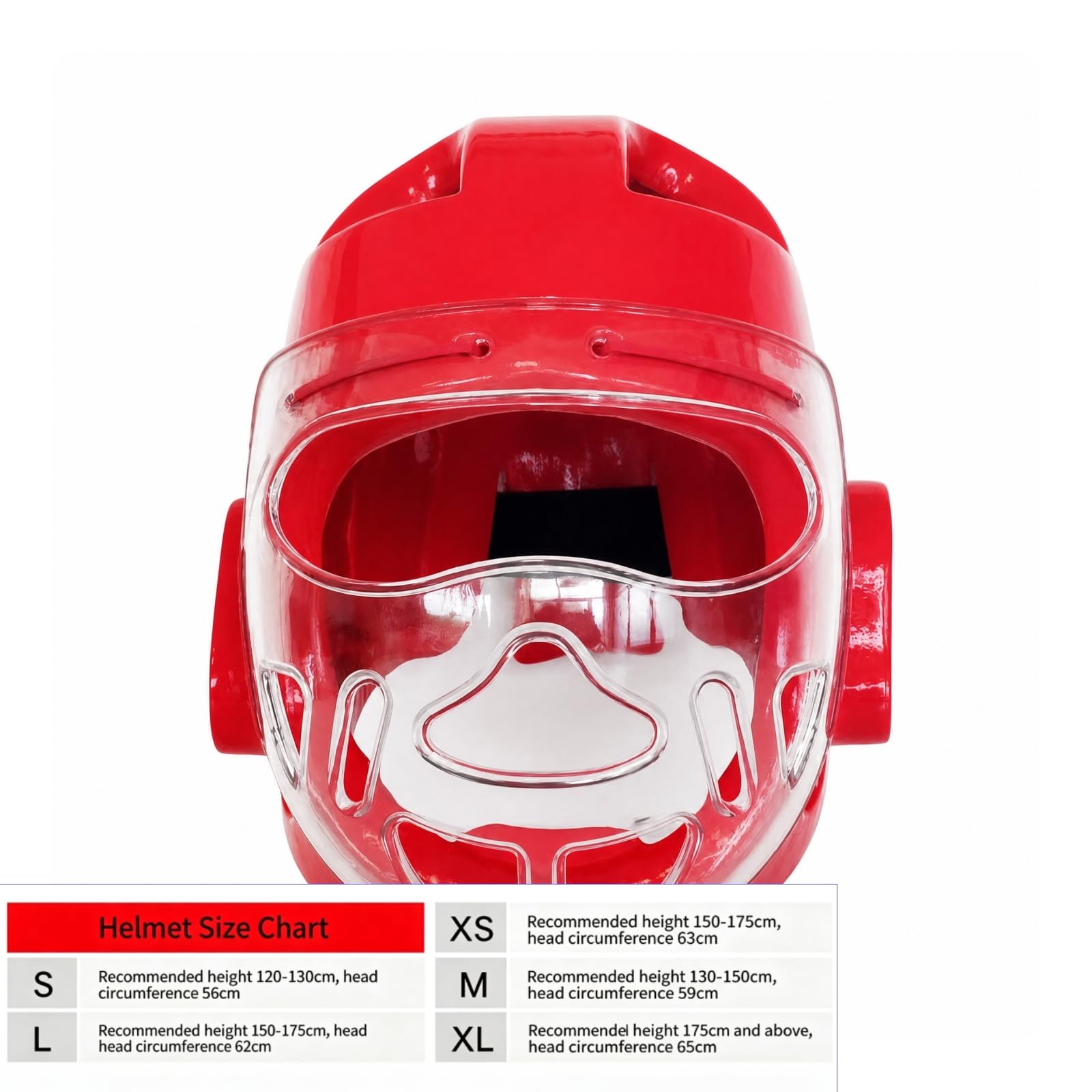 Harilla Cubierta Facial portiva Resisn | Ventilación Transpirable, Casco Entrenamiento, Profesional, Casco con Máscara Facial, Rojo, S
