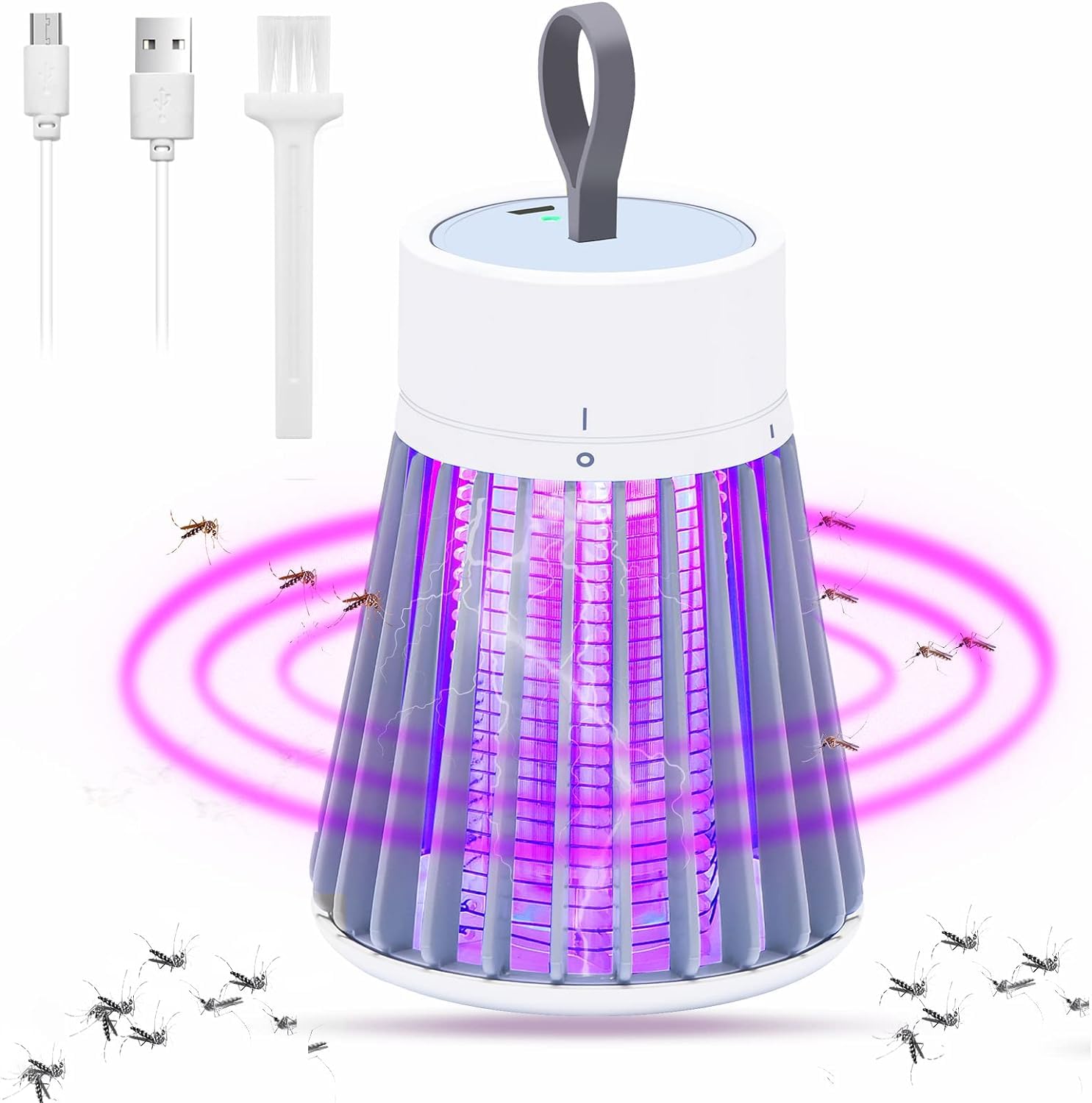Mosquito Killer, Fly and Insect Killer UV light Attract to Zap Flying Insects Playing Excellent Role as Bug Zapper, Fly Zapper, Fly Killer, Fly Swatter, Wasp Killer
