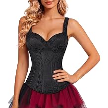 Kranchungel Renaissance Corset Top for Women Corset with Straps Bustier Themed Parties Costumes for Historical Reenactors