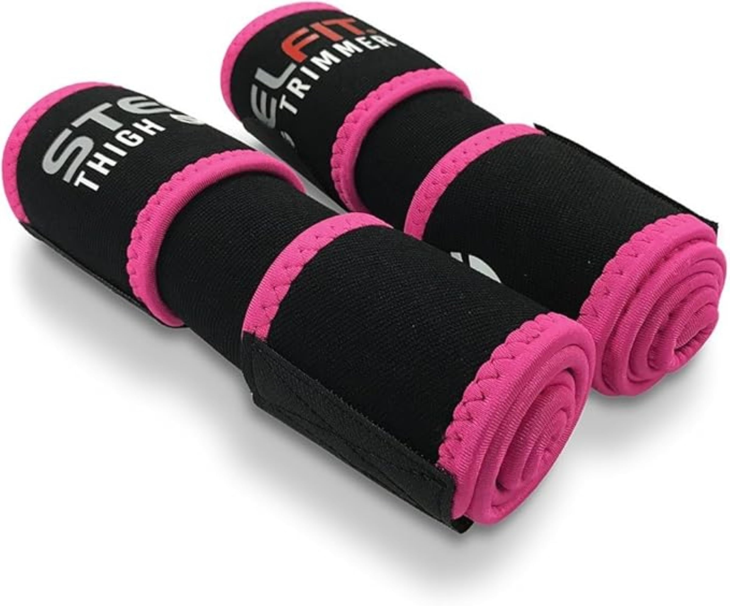 SteelFit Thigh Trimmers - Increase Circulation, Sweat More, and Maximum Fat Burning Capabilities - One Adjustable Size - for Men and Women - Includes One Left and One Right Thigh Trimmer