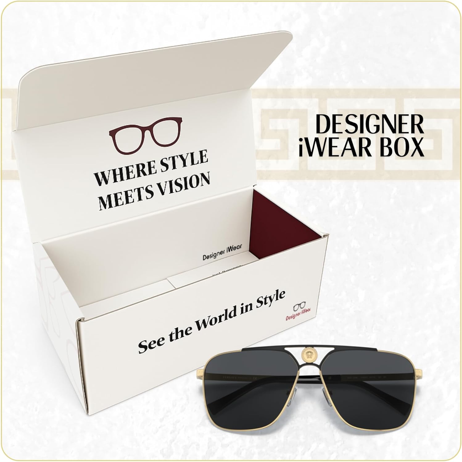 Versace VE2238 Rectangular Sunglasses for Men +BUNDLE with ACCESSORY EYEWEAR KIT - Image 6