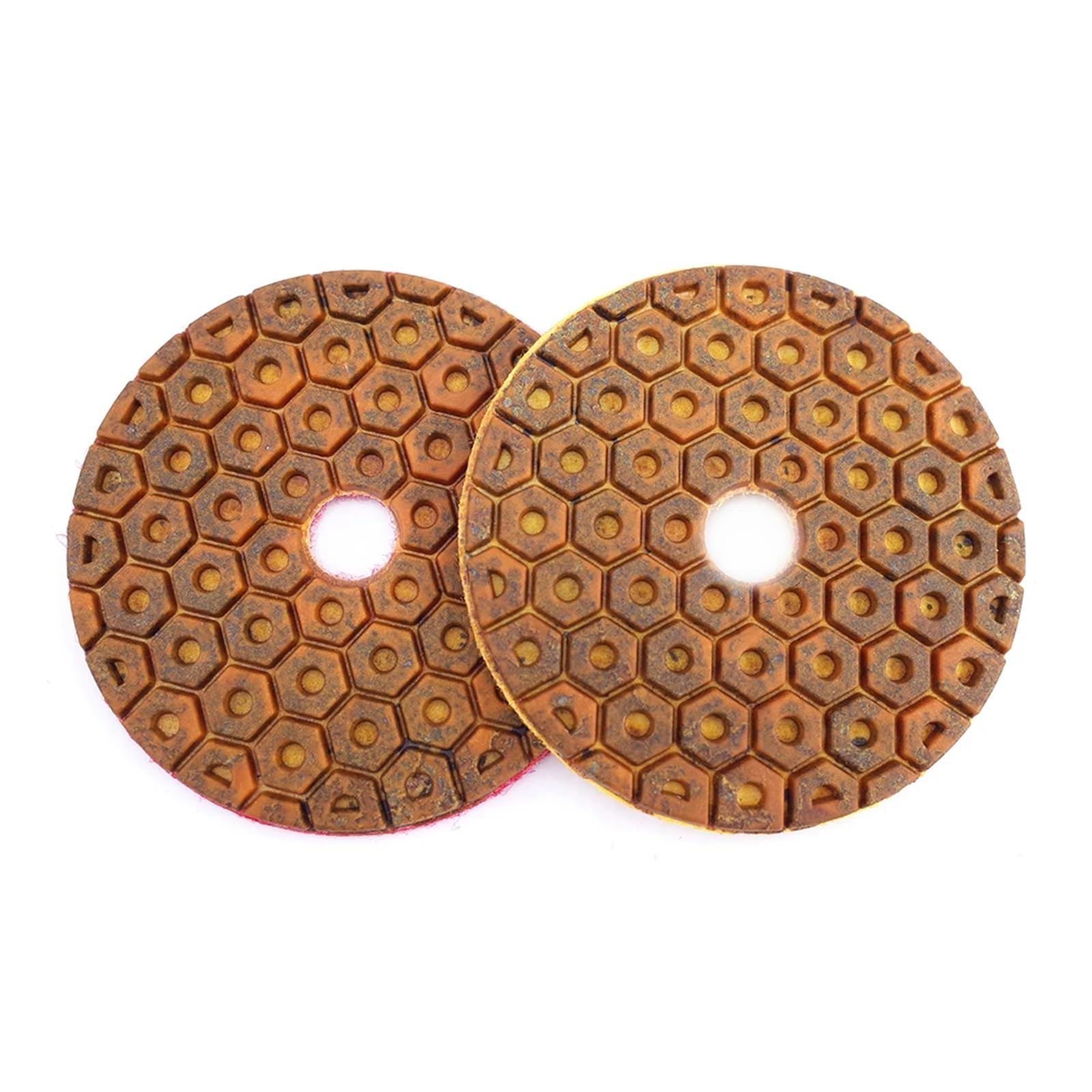 Almohadillas de pulido de diamante de 4 pulgadas, 6 pasos, unión de Metal de cobre, almohadilla de pulido húmedo for discos de molienda de piedra de mármol y granito cuicui(80_6 PCS_4 INCHES)