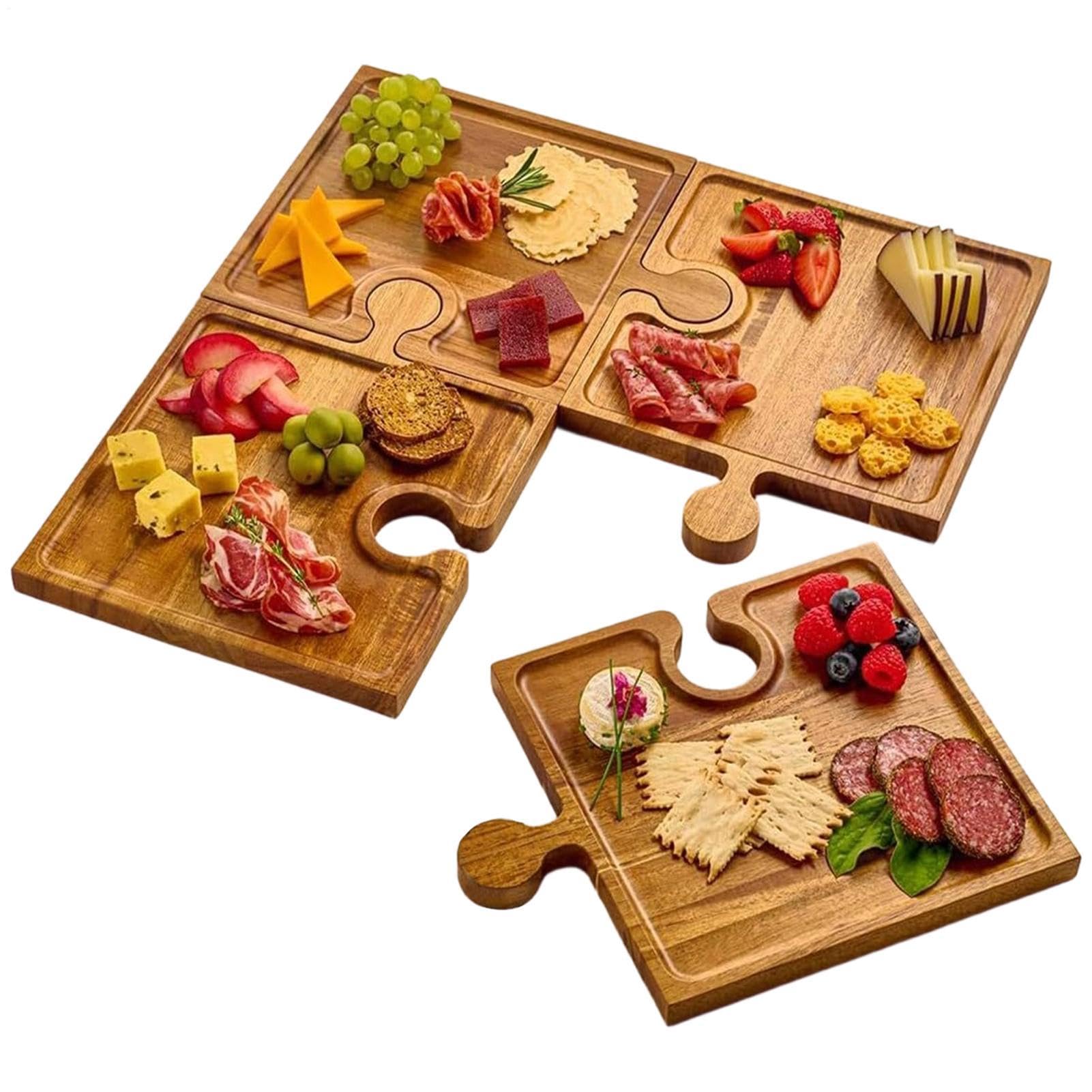 con forma de , juego de tabla de queso de 35 cm, bandeja entrelazada para servir embutidos, bodas, vacaciones, camping, picnic, de inauguración de la casa, aperitivos | Cuenco