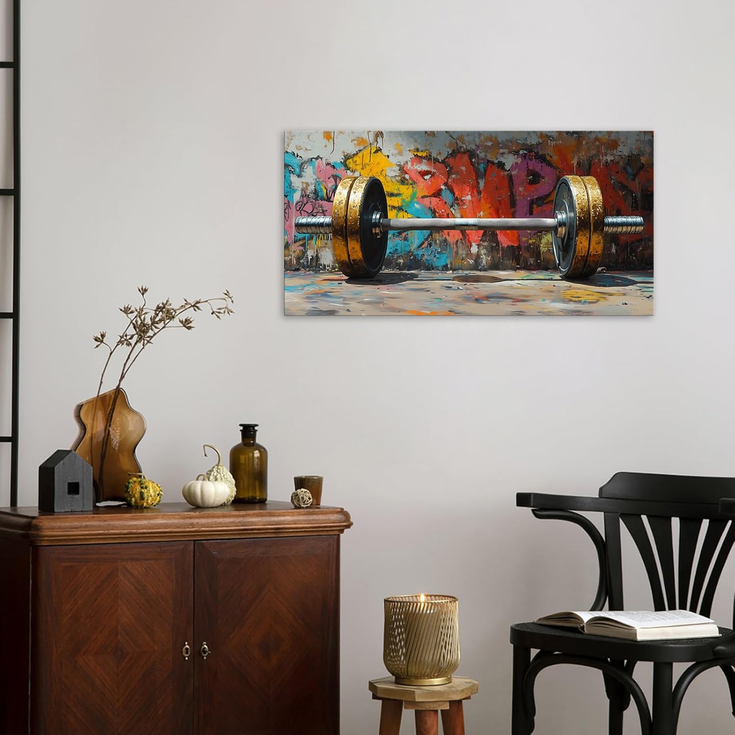 Elevate Your Workout Space: VANSEEING Graffiti Gym Wall Art Review