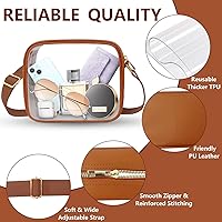 Vista 71 de KETIEE Bolso cruzado transparente, aprobado para estadios, para conciertos, eventos deportivos, festivales