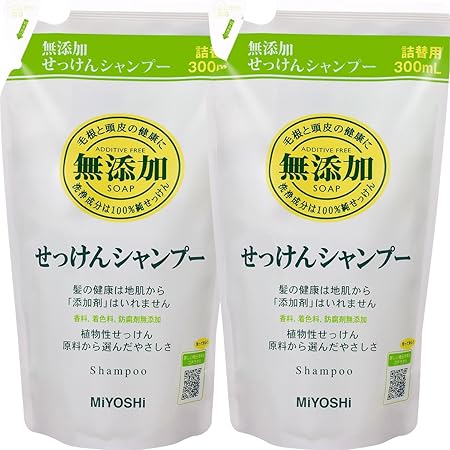 Amazon ミヨシ石鹸 セット品 無添加 せっけんシャンプー 詰替用 300ml 2 ミヨシ石鹸 ビューティー 通販