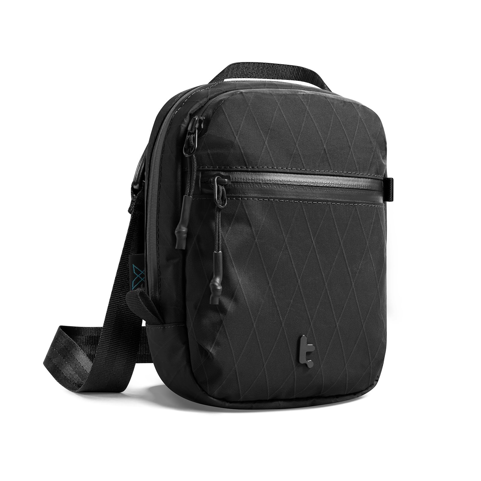 tomtoc Porte-Passeport Anti-RFID – Sac Bandoulière Anti-Vol Verrouillable, Fermeture Éclair Sécurisée, 4-6 Passeports, Poches Organisatrices Cartes & Documents – Homme & Femme