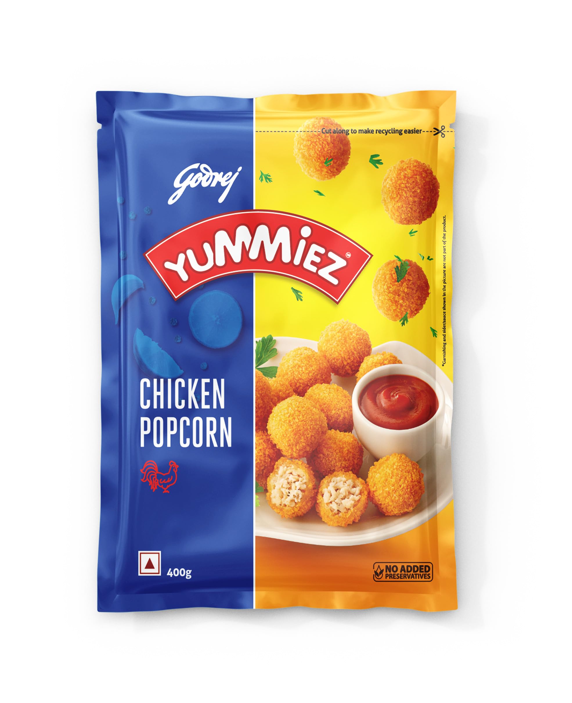 Godrej Yummiez Chicken Popcorn Pouch, 400 g-image-20