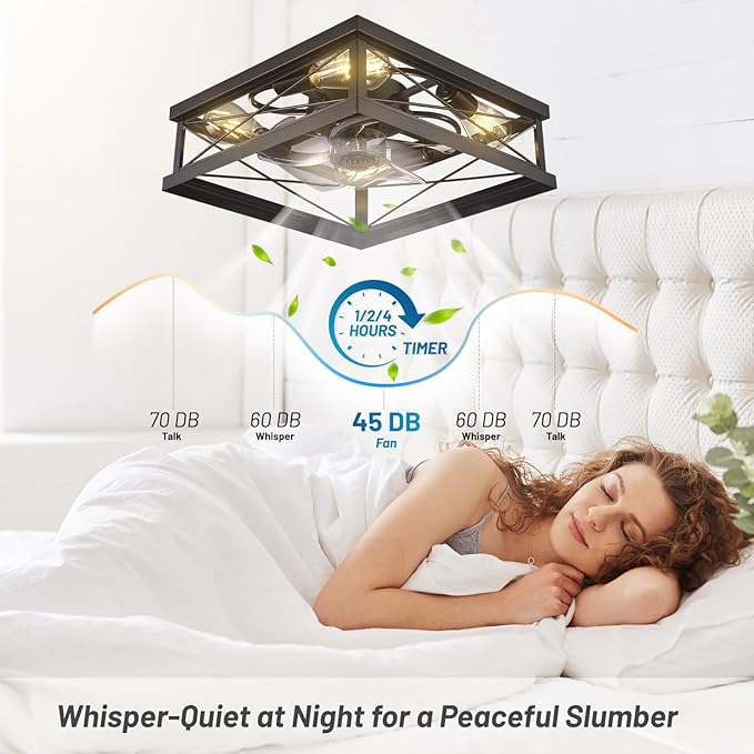 Ventilador de Techo 16 Pulgadas Con Luz y Control Remoto 120 miniatura 5