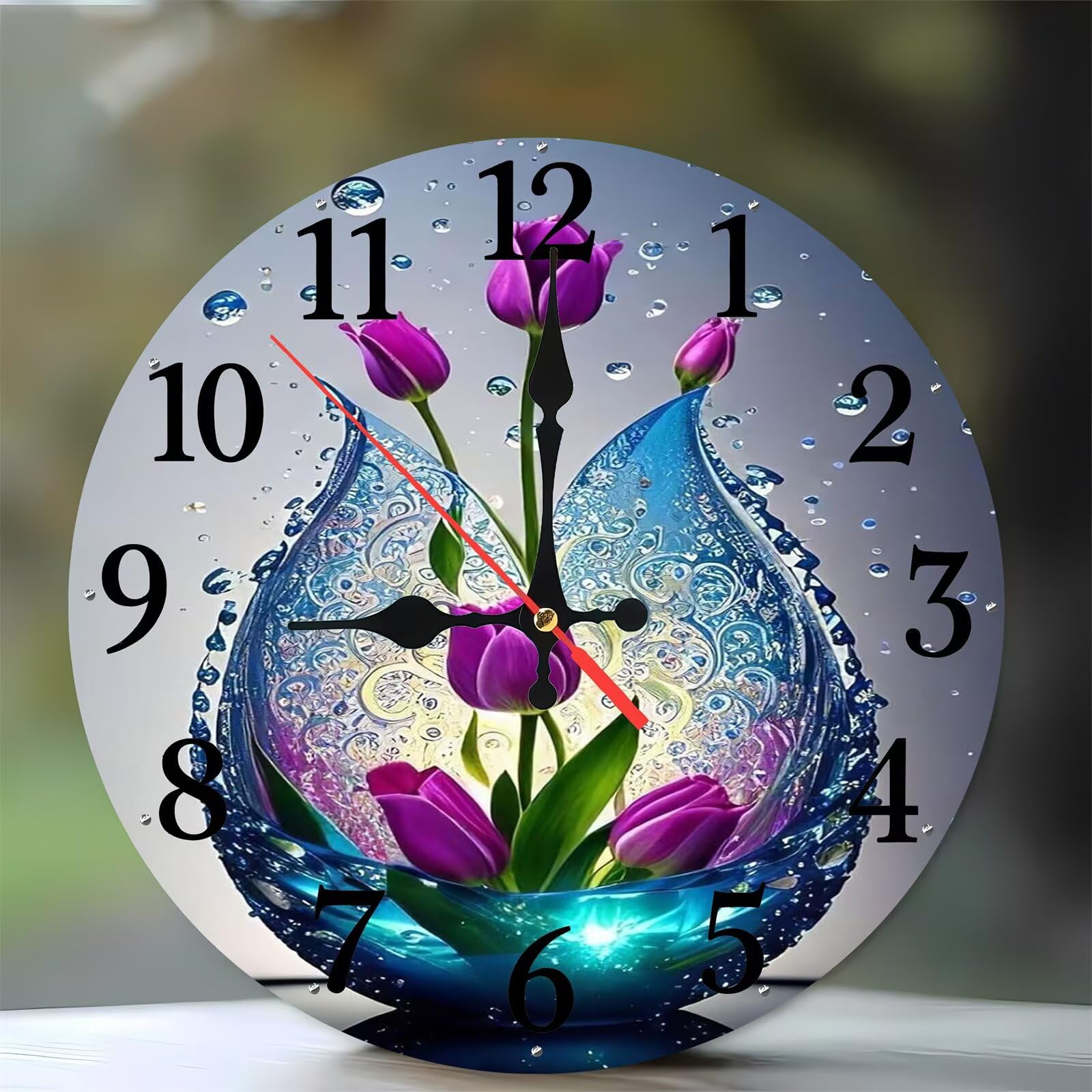Horloge en Bois Silencieuse 35 cm | Cadran Moderne Sans Tic-Tac