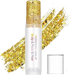 Barra de purpurina dorada para el cuerpo, tra...