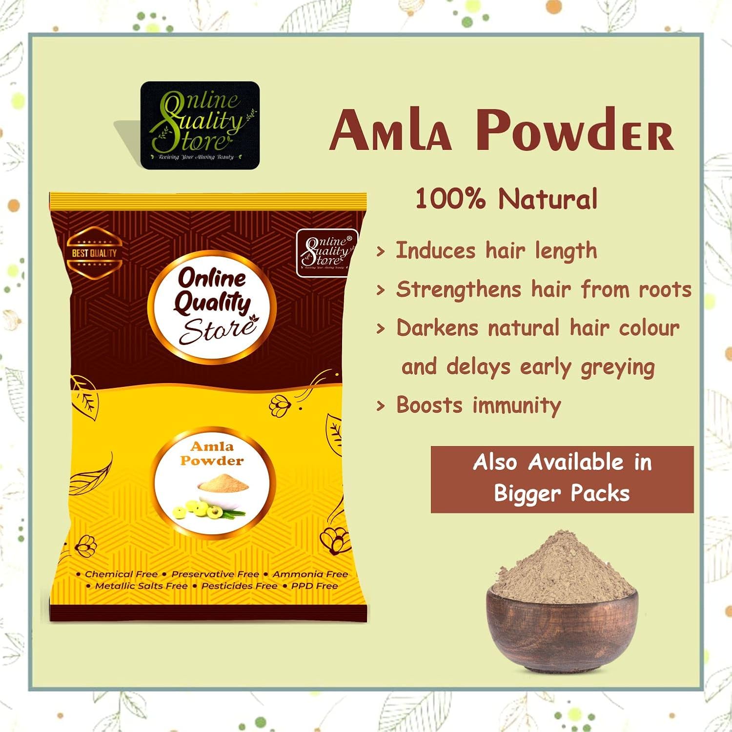 Online Quality Store Reetha Amla Shikakai Powder For Hairs(Reetha 350 Grams,Shikakai 350 Grams, Amla 200 Grams