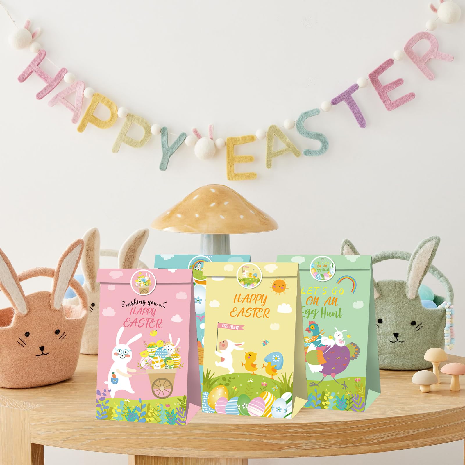12 Pezzi Regali Di Pasqua Per Bambini, Nidi Di Pasqua Da Riempire