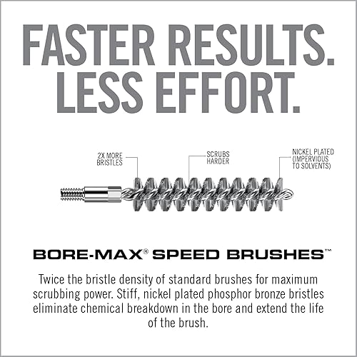 Miniatura 10 de Real Avid Bore-Max Speed Brush  Cepillos niquelados para limpieza con 2 veces más densidad de cerdas  Cepillo de limpieza impermeable a los